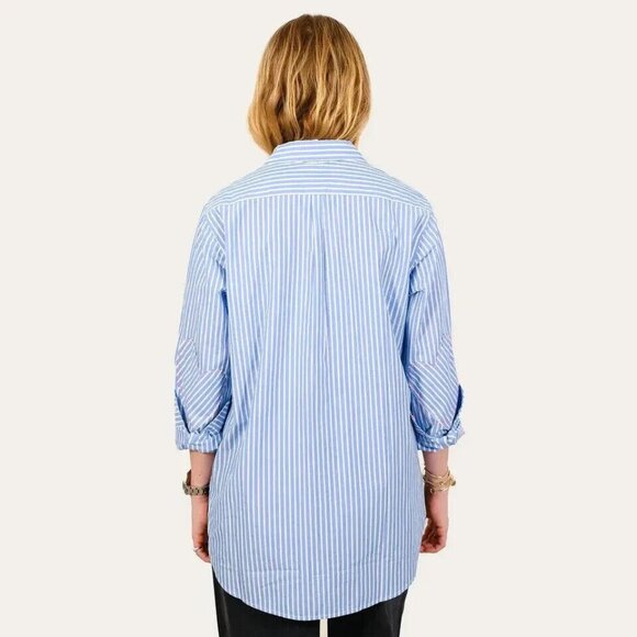 Blue Striped Button Down Shirt - Picture 3 of 8